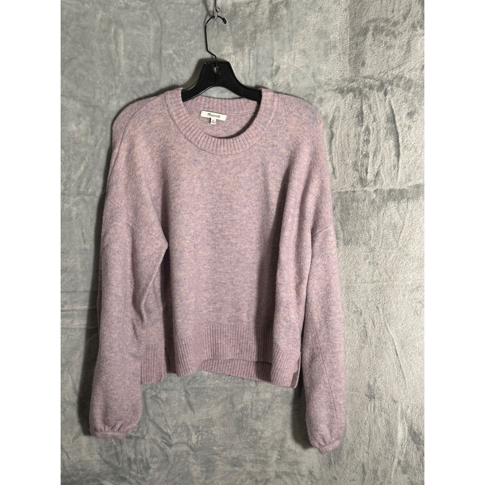 Madewell Lavender Purple Merino Wool Alpaca Blend Crewneck Sweater XL
